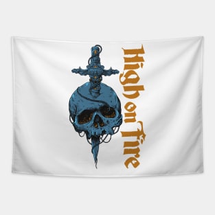 SKULL KNIFE Tapestry