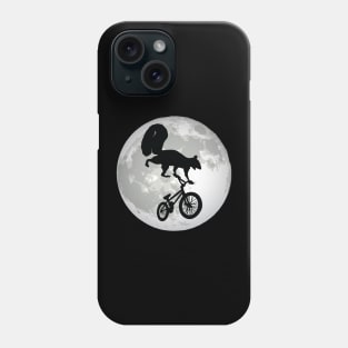 Squirrel on a BMX Bike with Moon Design Phone Case