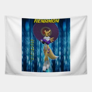 Renamon holding a Wagasa Tapestry