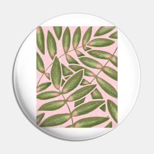 Pink and Green Palm Leaves Pin