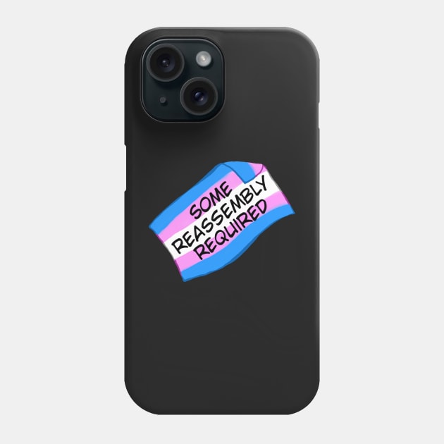 Trans-Pride: Reassembly Required Lable Phone Case by UVGloPanda