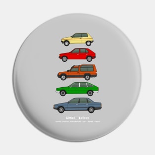 Simca Talbot classic car collection Pin