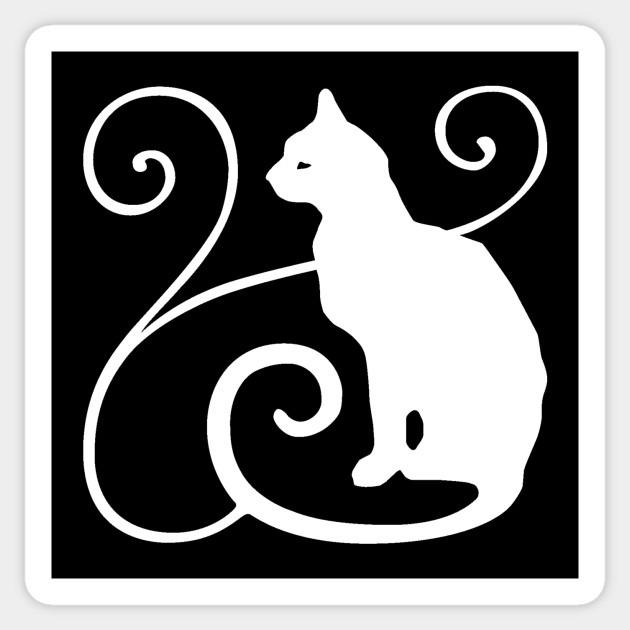 White Cat White Witch White Magic Cat Design White Cat