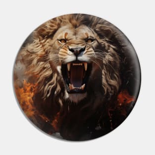 Lion Roar Pin