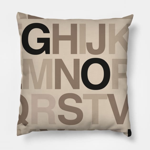 Alphabet Pillow by Slownessi