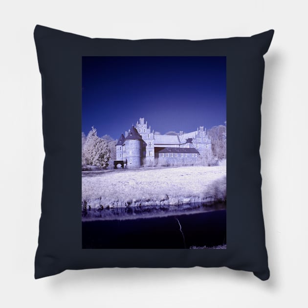 Castle of Herten in infrared Pillow by BonniePhantasm