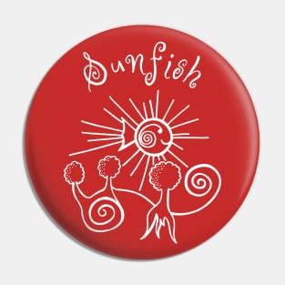 The Happy Sunfish - Cute Funny Fish Pun Design Pin