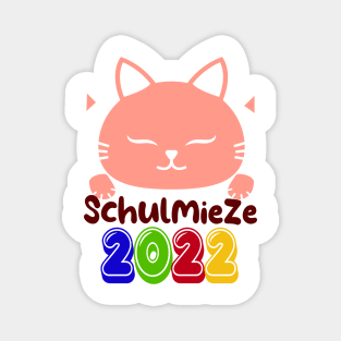 Schulbeginn Katze Schulkatze 2022 T shirt Magnet