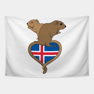 Gerbil Iceland (light) Tapestry