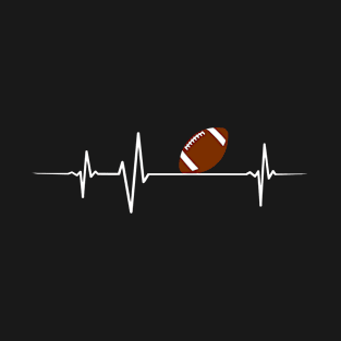 Heartbeat - Football T-Shirt