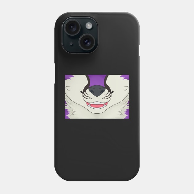 Purple Fox Face Phone Case by KeishaMaKainn
