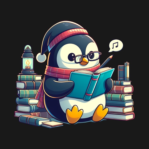 Penguin Reading Read Reading Librarian Book by ttao4164