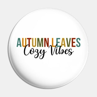 Autumn Leaves Cozy Vibes Pin