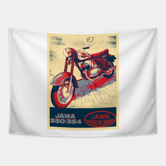 JAWA 350 - 354, 1956 Tapestry by hottehue