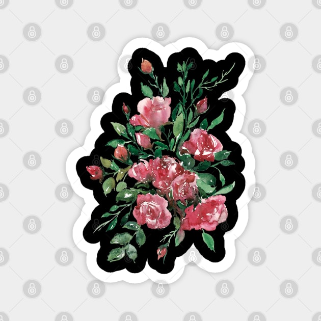 Red Rose Magnet by saskece