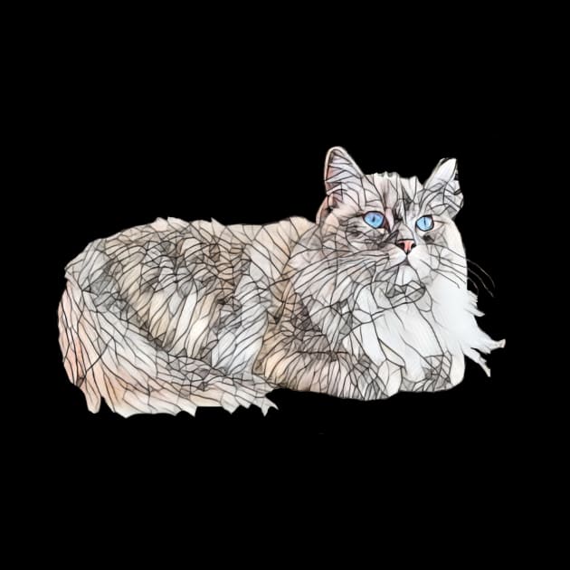 Seal Ragdoll Design - Floppy Cat Lovers Gift by DoggyStyles