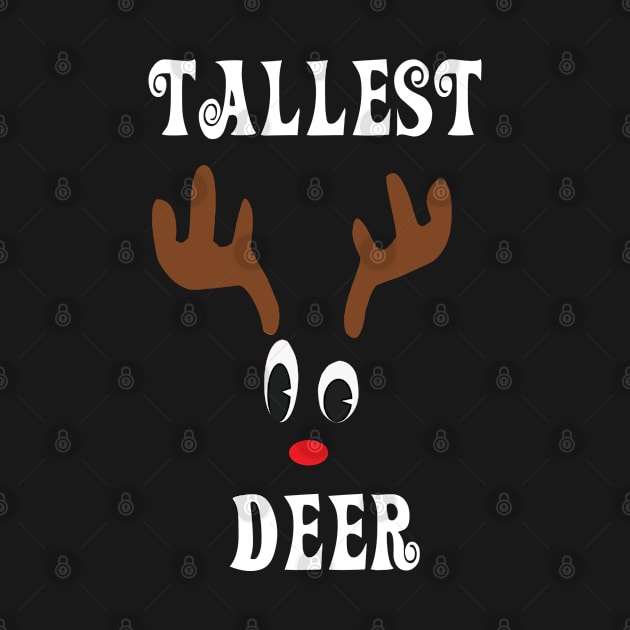 Tallest Reindeer Deer Red nosed Christmas Deer Hunting Hobbies Interests by familycuteycom