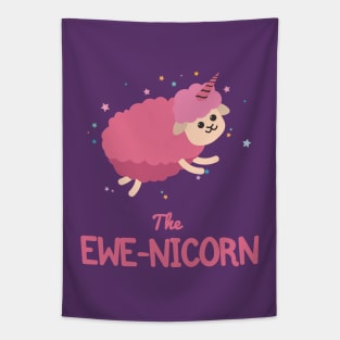 Funny Unicorn Ewe Pun | Weird Animals Tapestry