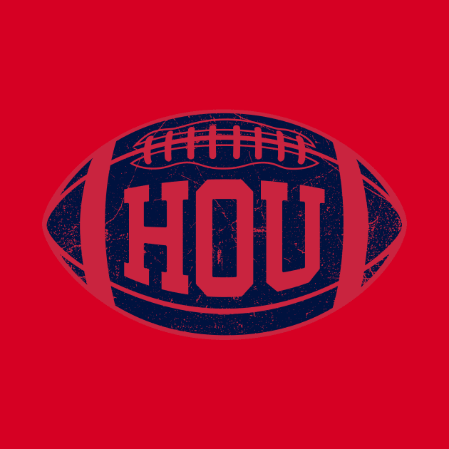 HOU Retro Football - Red by KFig21