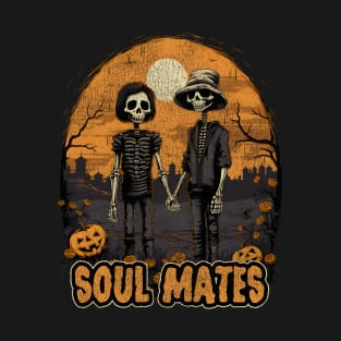 Soul Mates - Halloween Lovers - Aged and distressed T-Shirt