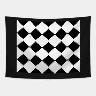 Abstract geometric pattern - black and white. Tapestry