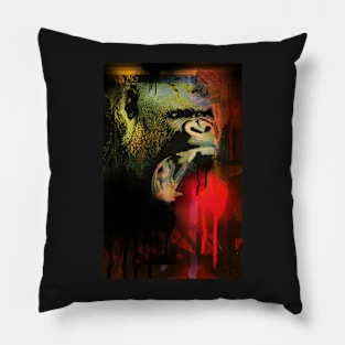 Graffiti Gorilla Pillow