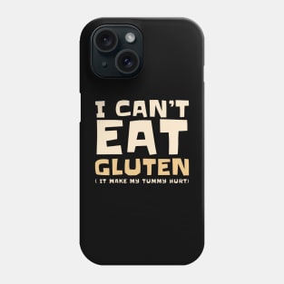 I Cant Eat Gluten -allergic vintage retro Phone Case