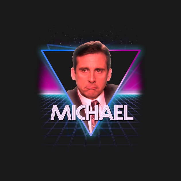 Michael Scott Retro 80's Triangle The Office US by Bevatron