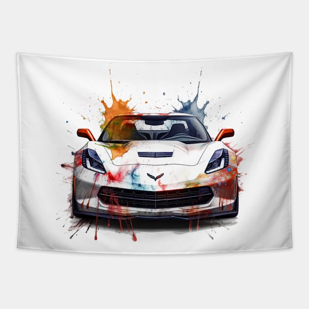 Corvette Tapestry by Urban Archeology Shop Gallery