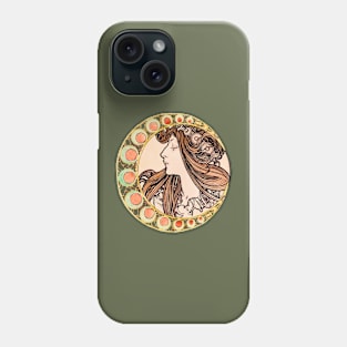 Mucha Vintage Moon Lady 02 Phone Case