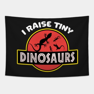 Lizard Gift I Raise Tiny Dinosaurs  bearded dragon Tapestry