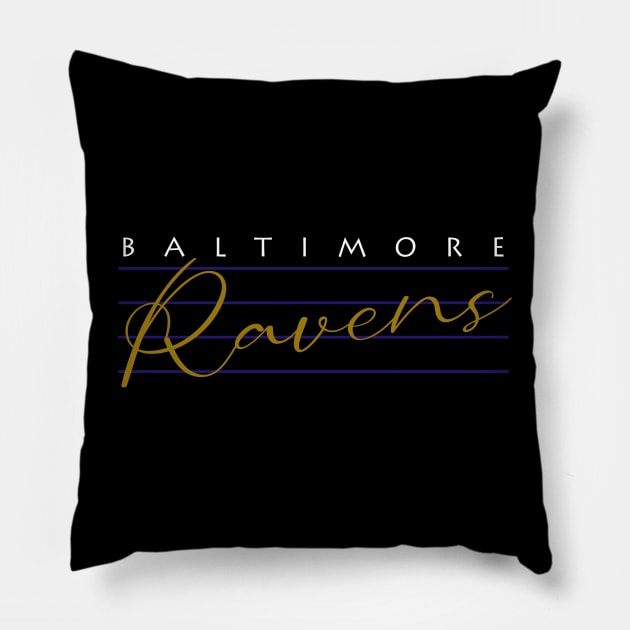 Baltimore Ravens Pillow by CovpaTees