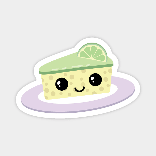 Cute lime cheesecake Magnet by Laura_Nagel