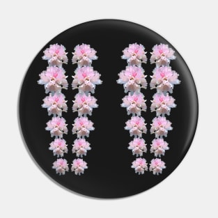 Pink flower print Pin