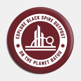 Explore Black Spire Outpost Shirt Pin