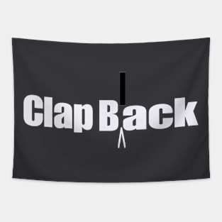 Clap Black - Back Tapestry