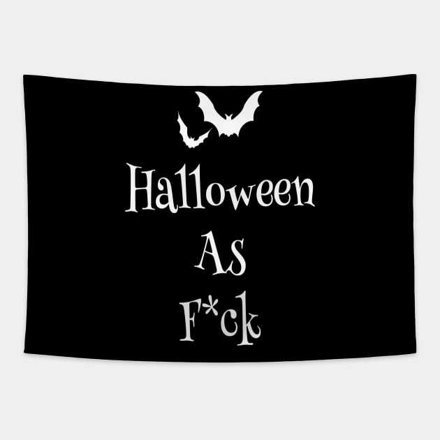 Halloween as F*ck with Bats Tapestry by DesignsbyZazz