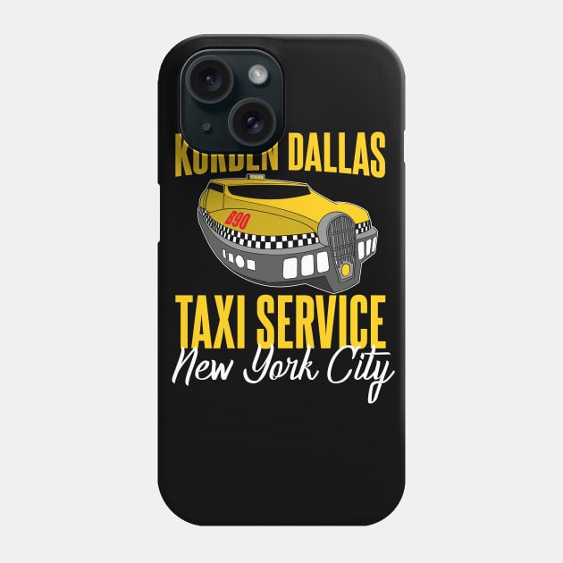 Korben Dallas Taxi Service Phone Case by Meta Cortex