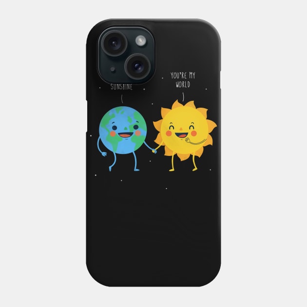 My world and sunshine Phone Case by evapuyal