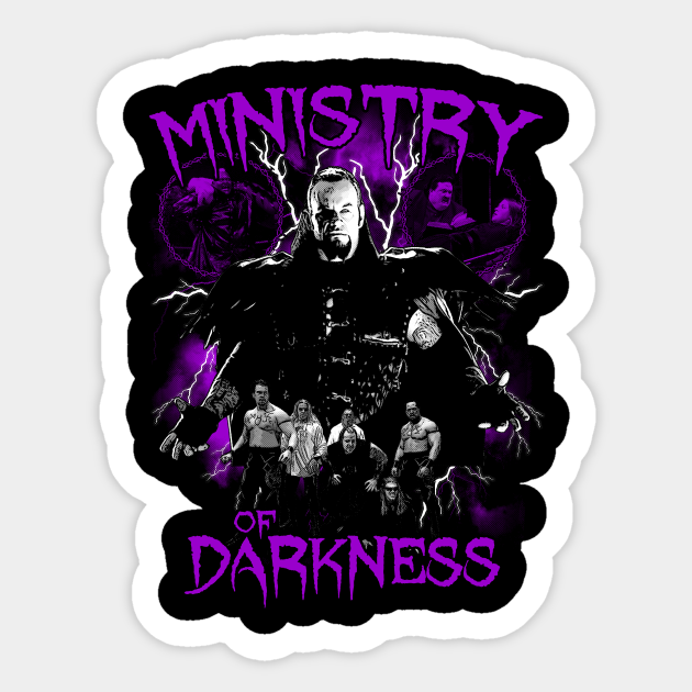 Discover The Ministry of Darkness - Pro Wrestling - Sticker