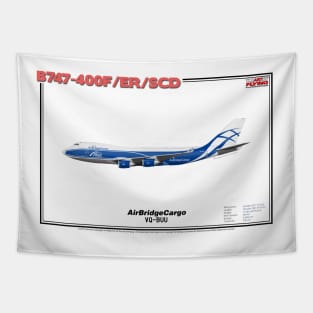 Boeing B747-400F/ER/SCD - AirBridgeCargo (Art Print) Tapestry