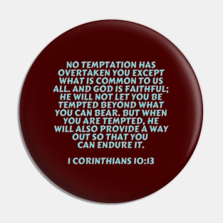 Bible Verse 1 Corinthians 10:13 Pin