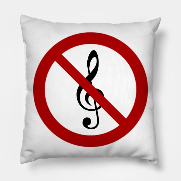 All About That Bass - No Treble Pillow by JonnysLotTees