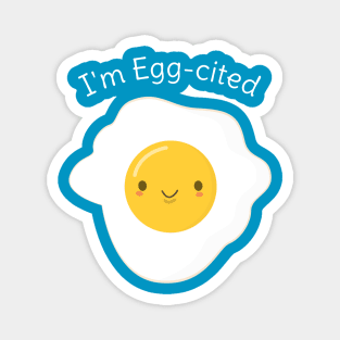 Cute and Kawaii Egg Pun T-Shirt Magnet