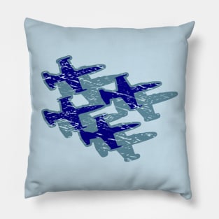 Blue Jets Pillow