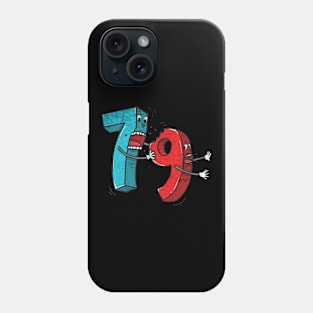 Numbers79 cartoon funny Phone Case