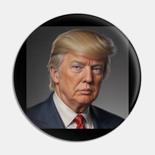 A Portrait of Donald Trump Pin