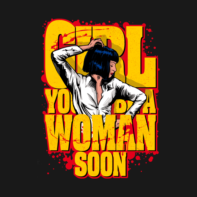 Pulp Girl Pulp Fiction T Shirt Teepublic 