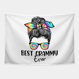 Best Grammy Ever Tie Dye Messy Bun Bandana Mother's Day Tapestry