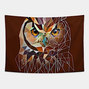 Low Poly Owl Tapestry